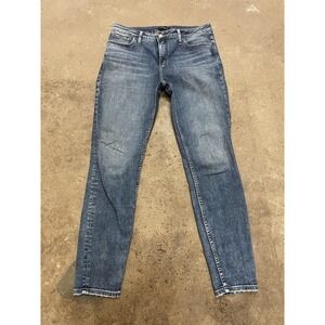 Silver Jeans Co. High Note Skinny Jeans Womens W30 L29 Medium Wash Blue Stretch